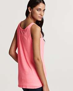 Aqua Tank   Knit Neon Pocket