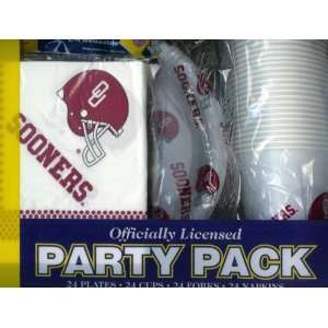    Oklahoma Sooners Tailgate Party Pack 24 Pc. Set