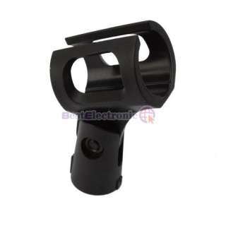 Pcs M 6 Microphone Mic Clip Stand Holder Plastic Black  