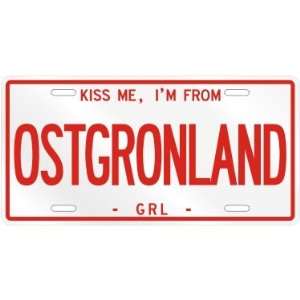   FROM OSTGRONLAND  GREENLAND LICENSE PLATE SIGN CITY