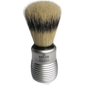 Pre de Provence/Omega Boar Bristle Shave Brush with Aluminum Handle