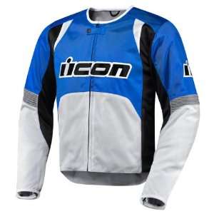  ICON OVERLORD TEXTILE JACKET (SMALL) (BLUE) Automotive