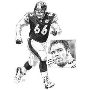  Alan Faneca Pittsburgh Steelers 16x20 Lithograph Sports 
