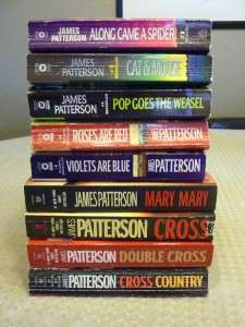 James Patterson 9 Paperback PB Book Lot   Alex Cross Novels   Along 