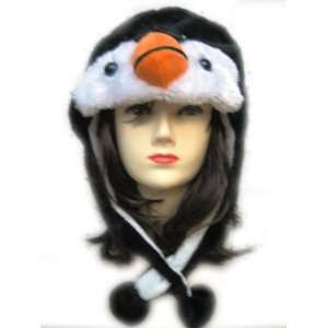   Animal Hat   Penguin Hat with Ear Flaps and Poms [Toy] Toys & Games
