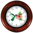   Flower   JP Wooden Wall Clock by WatchBuddy (Cherry Wood Frame