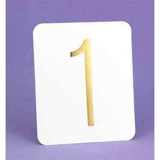 DDI Gold Foil Table Numbers   375502 