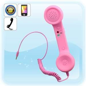   Retro Rubber Style TELE Handset For iPhone iPad Pink Cell Phones