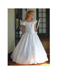 Angels Garment White Dress Size 18 Girl Communion Taffeta Guadalupe