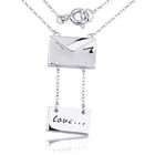 Joolwe Sterling Silver Love Letter Necklace