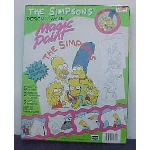  The Simpsons Design N Wear T Shirt Magic Paint Set Toys 