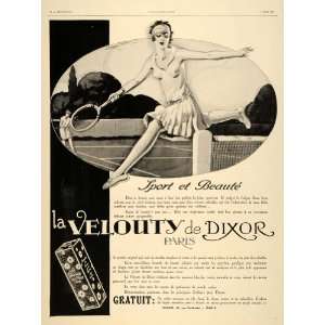   Ad French Tennis Sport Cream Dixor Beauty Lotion   Original Print Ad