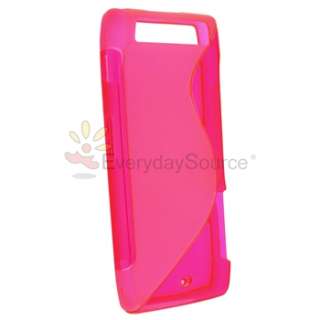   Pink S Line TPU Case Cover For Motorola Droid Razr Verizon XT910 XT912