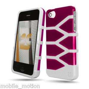 Apple iPhone 4 4G Pink and White Infuze Protector Case  
