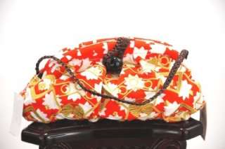 tracy reese plenty red tomato jungle frame clutch bag purse