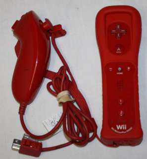 RED Wii Video Game Console System + Bonus WiiSports Game 0045496880354 