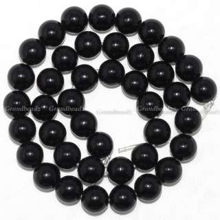 10mm Black Onyx Gemstone Round Shape Loose Beads 15  