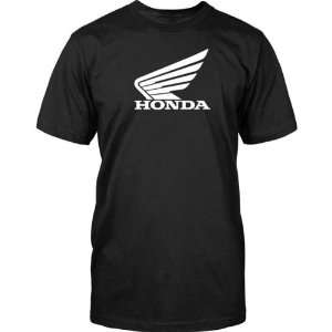  Honda Big Wing Mens Short Sleeve Fashion Shirt   Black 