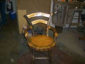 Handcrafted Western Log Rocking Chair BEAUTIFUL LQQK  