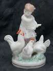 1959 russian porcelain figurine girl hen rooster dulevo returns 