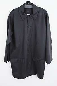 NWT Eskandar Black Waterproof Rain Slicker Raincoat 1  