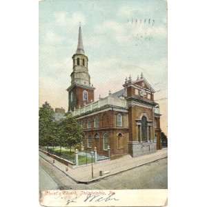   Postcard Christ Church   Philadelphia Pennsylvania 