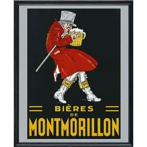  Bieres de Montmorillon Vintage Beer Advertising Framed 