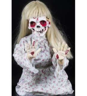 halloween horror scary kneeling geist girl ghost animatronic prop