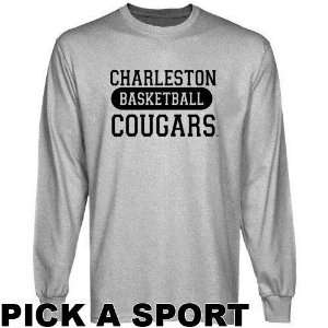Charleston Cougars Ash Custom Sport Long Sleeve T shirt    