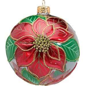 Joy To The World Poinsettia Ornament 