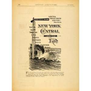  1891 Ad Albany New York Central Hudson River Railroad 