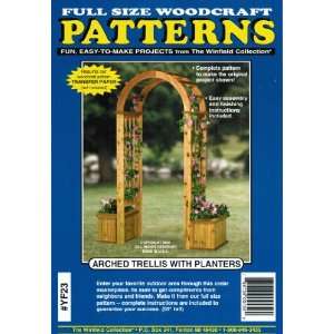    Arched Trellis with Planters Woodworking Pattern
