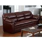   Furniture Modern Brown Bonded Leather Match Sofa by Acme Furniture