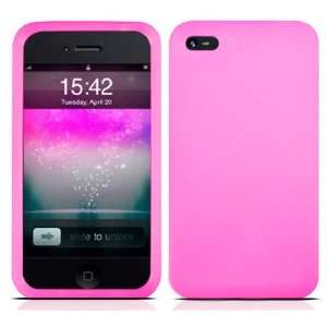  Fosmon Soft Silicone Skin Case for iPhone 4/4S (Pink 