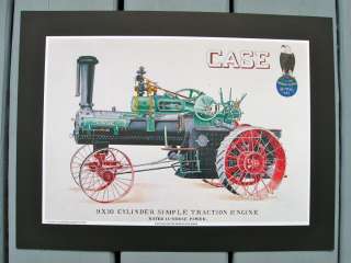 Case Steam Tractor Engine 12x16 Framable Print by David Kemler ~ 1979 