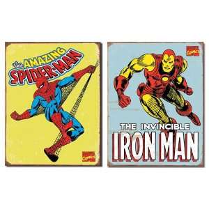    Spider Man Retro & Iron Man Retro 0110 