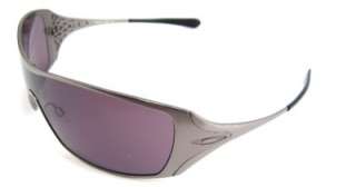 Oakley Womens Sunglasses Dart Black Chrome w/Warm Grey #05 664  
