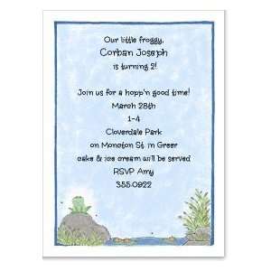  Sitting Frog Party Invitation