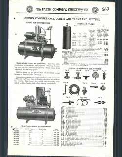 1928 ad Jumbo Curtis Compressors Air Tanks  