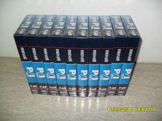 MAXELL VHS 10 Pack Blank Sealed T 60 Plus New Blank VHS Tapes  