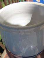   Banded Stoneware Crock Water Cooler Jug w/Lid & Central Spout  