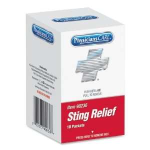  Acme United 90236, Sting Relief Pad, 10/Box Office 