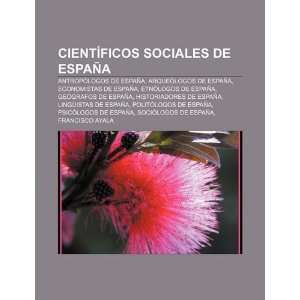  Científicos sociales de España Antropólogos de España 
