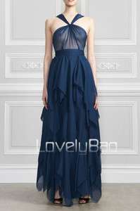   Transparent Top Layered Long Party Ball Prom Gown Night Dress  