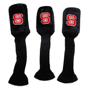  Wolf Pack NCAA College Fur Logo Set of 3 Graphite Golf Head Covers