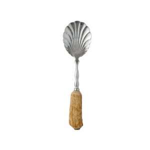 Vagabond House Horn Rustic Shell Serving Spoon 