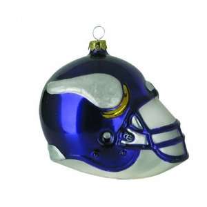 Minnesota Vikings 4 Team Glass Helmet Ornament  Sports 
