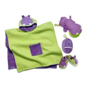  AQUATOPIA Hippo Poncho Gift Set Baby