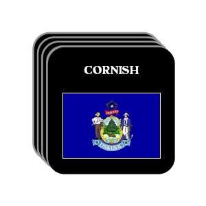  US State Flag   CORNISH, Maine (ME) Set of 4 Mini Mousepad 