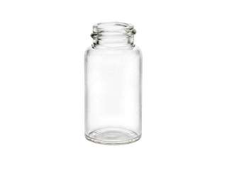 oz Cylinder Round Clear Glass Bottles w/Caps #10  